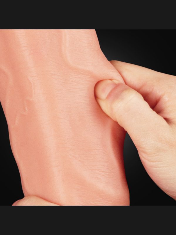 Lovetoy 12 İnç Dual Layered Platinum Silicone Cock 4