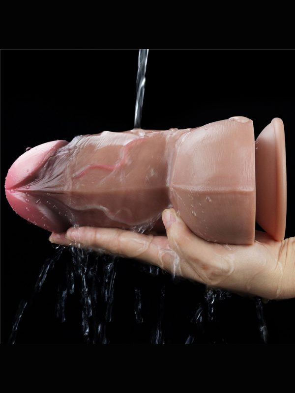 Lovetoy 7.0 İnç Dual Layered Platinum Silicone Cock 2