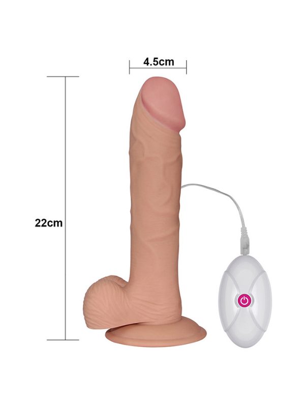 Lovetoy 9 İnç The Ultra Soft Dude Vibrating Realistik Vibratör 3