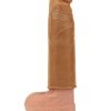 Lovetoy Add 1" Pleasure X Tender Penis Sleeve Brown 8