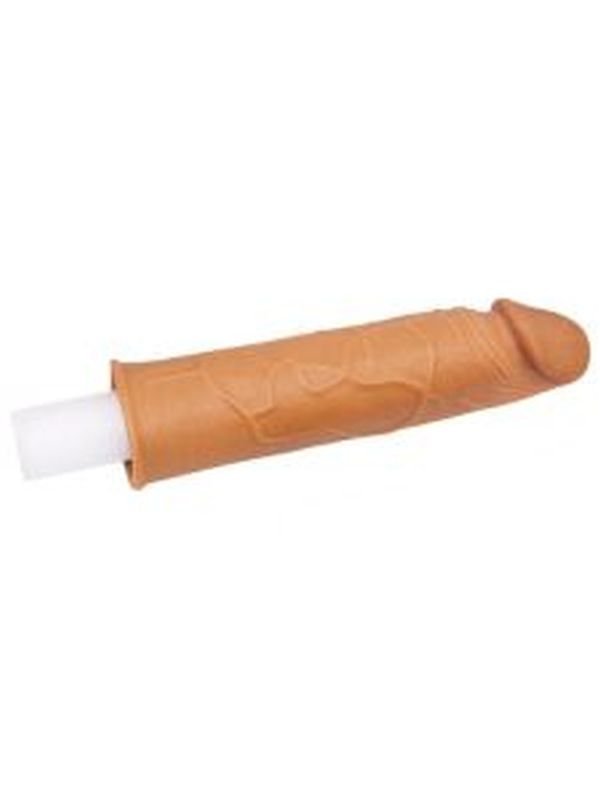 Lovetoy Add 1" Pleasure X Tender Penis Sleeve Brown 5