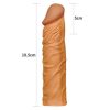 lovetoy-add-2-pleasure-x-tender-penis-sleeve-brown-2-3 Lovetoy Add 2" Pleasure X Tender Penis Sleeve Brown 10