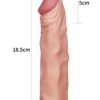 Lovetoy Add 2" Pleasure X Tender Penis Sleeve Flesh 10