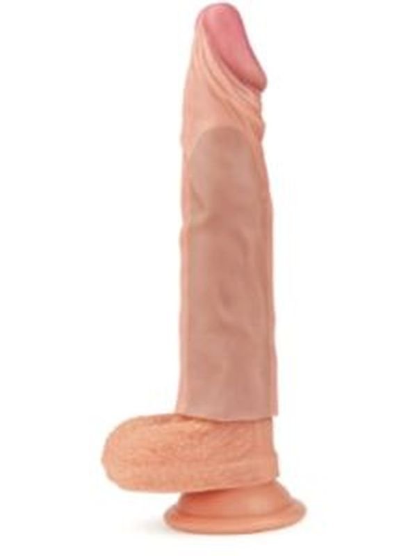 Lovetoy Add 2" Pleasure X Tender Penis Sleeve Flesh 2