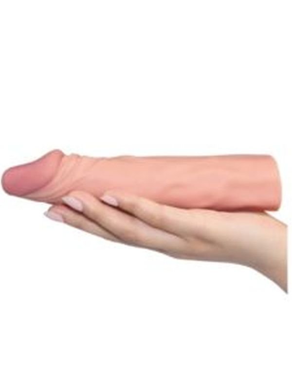 Lovetoy Add 2" Pleasure X Tender Penis Sleeve Flesh 3