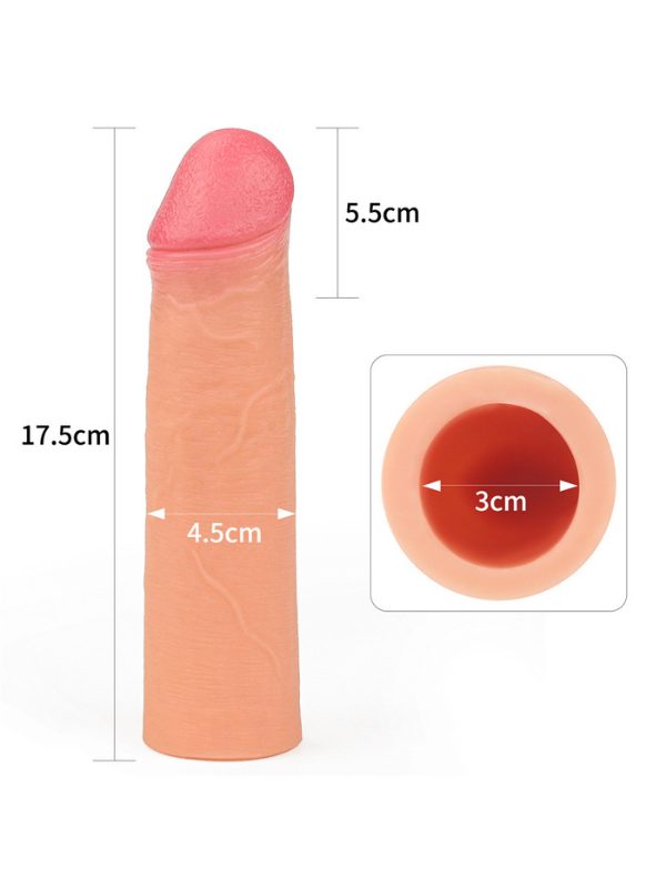 Lovetoy Add 2" Revolutionary Silicone Nature Extender 4