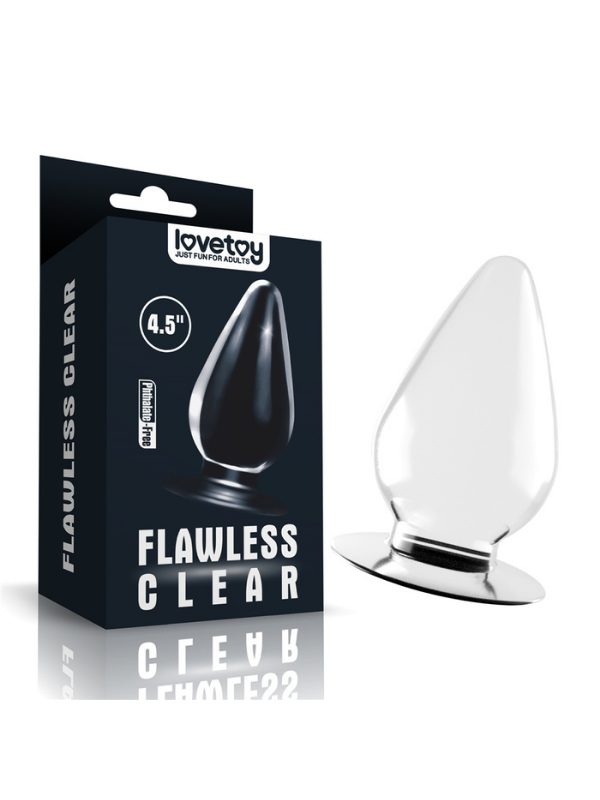 Lovetoy Flawless Clear Anal Plug 4.5 İnç 1