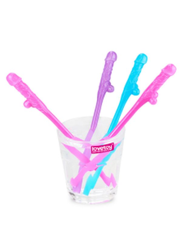 Lovetoy Jokes & Parties Original Willy Straws – Pack of 9 Dildo Pipet 4