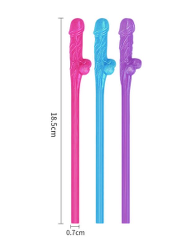 Lovetoy Jokes & Parties Original Willy Straws – Pack of 9 Dildo Pipet 5