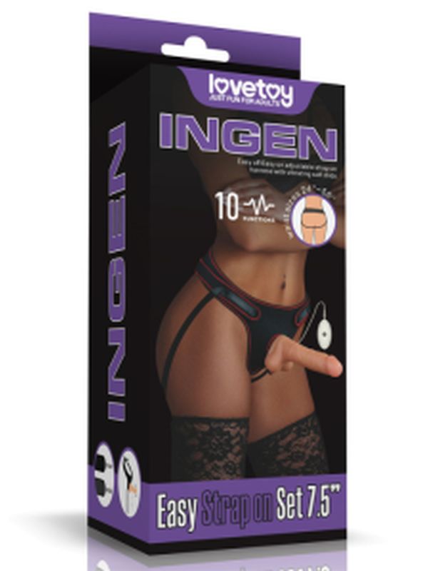 Lovetoy Vibrating Easy Strapon Set 7.5 İnç Belden Bağlamalı Model2 1