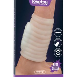 Lovetoy Vibrating Wave Knights Ring (Beyaz)