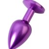 Metal Anal Plug, mor kristalli, 7,2 cm, Ø2,8 cm, 50 g 9
