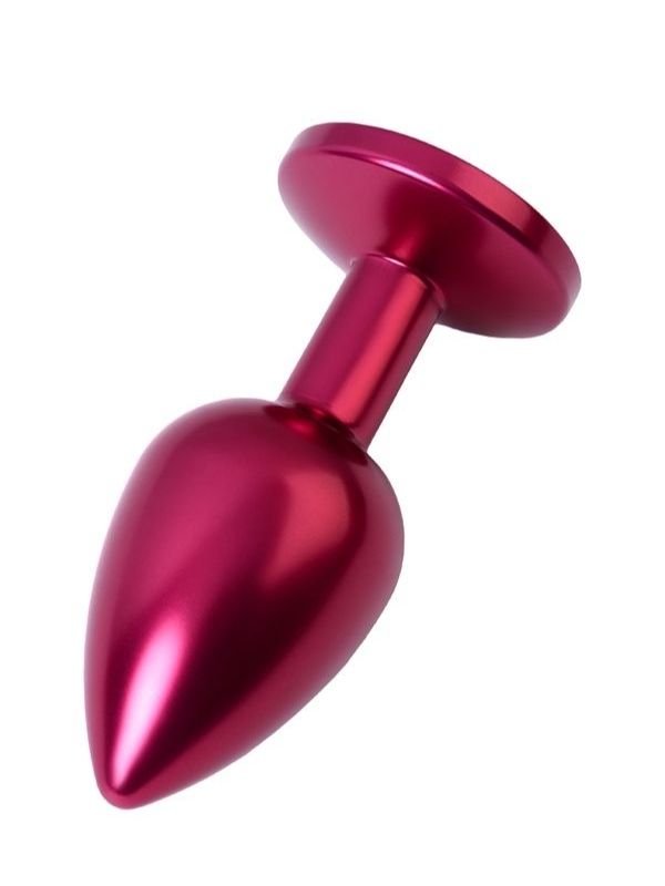 Metal Anal Tıkaç, Metal, kırmızı, siyah kristalli, 7,2 cm, Ø2,8 cm, 50 g 2