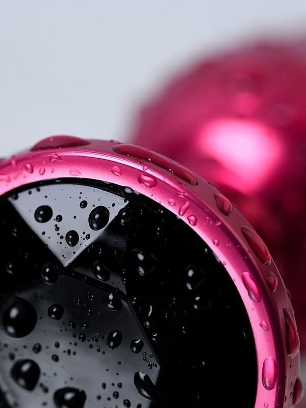 Metal Anal Tıkaç, Metal, kırmızı, siyah kristalli, 7,2 cm, Ø2,8 cm, 50 g 5