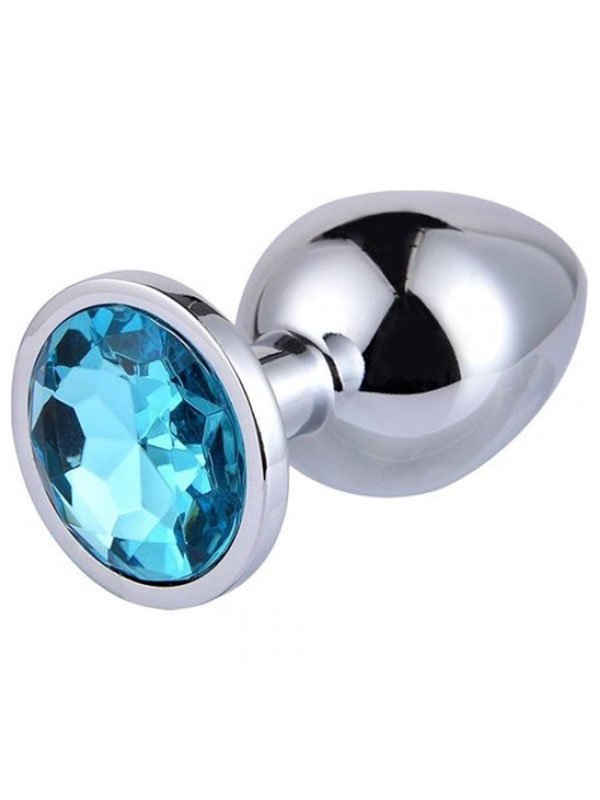 Mücevherli Çelik Anal Plug Büyük Boy 1