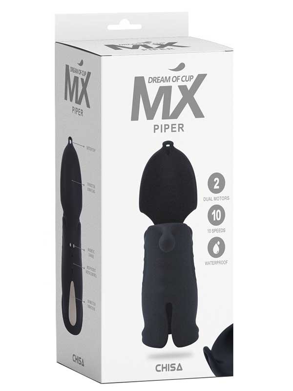 MX Piper Titreşimli Şarjlı Özel Tasarım Mastürbatör 2
