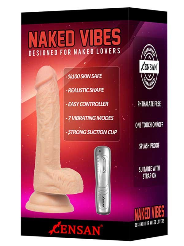 Naked Vibes 18cm Gerçekçi Dildo Vibratör 2
