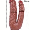 Noxxx 19cm Kahverengi Çiftli Dildo 7