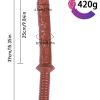 Noxxx 39cm Kahverengi Realistik Kılıç Dildo 10