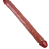 Noxxx 46cm Kahverengi Çift Taraflı Dildo 7