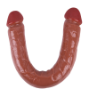 Noxxx 46cm Kahverengi Çift Taraflı Dildo 8
