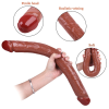Noxxx 46cm Kahverengi Çift Taraflı Dildo 10