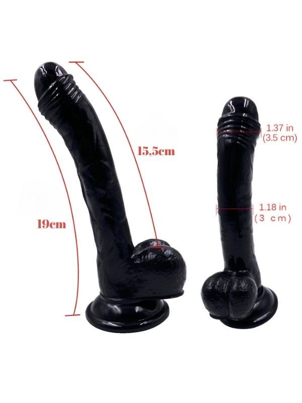Noxxx 19cm Siyah Dildo 5
