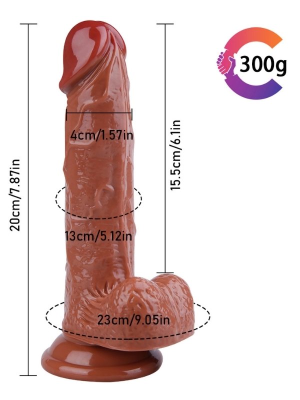 Noxxx 20cm Kahverengi Dildo 5