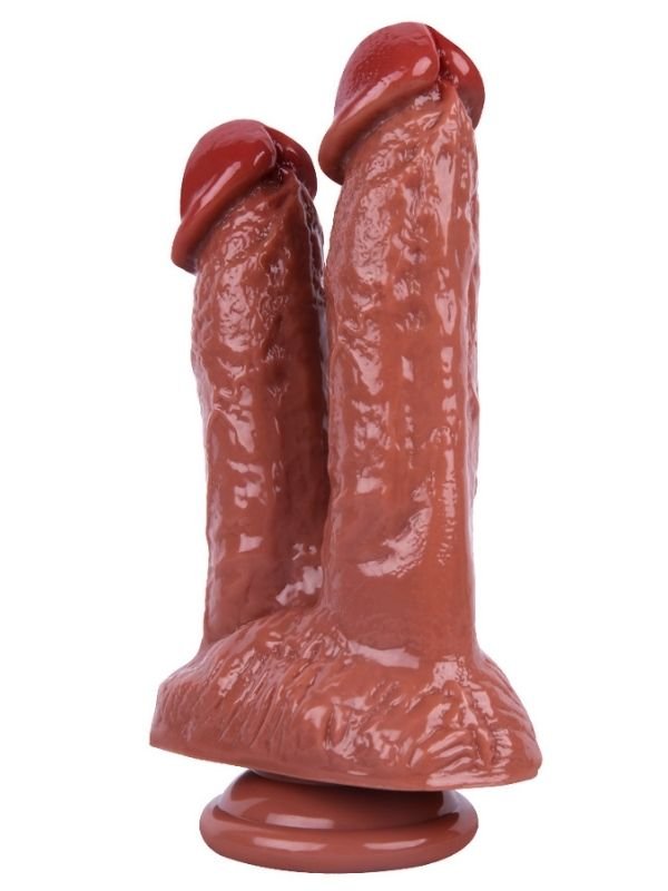 Noxxx 21cm Kahverengi Çiftli Dildo 2