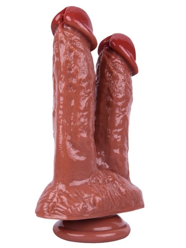 Noxxx 21cm Kahverengi Çiftli Dildo 3