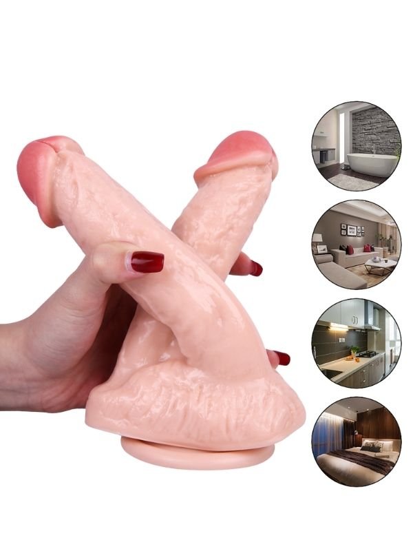 Noxxx 21cm Realistik Çiftli Dildo 4