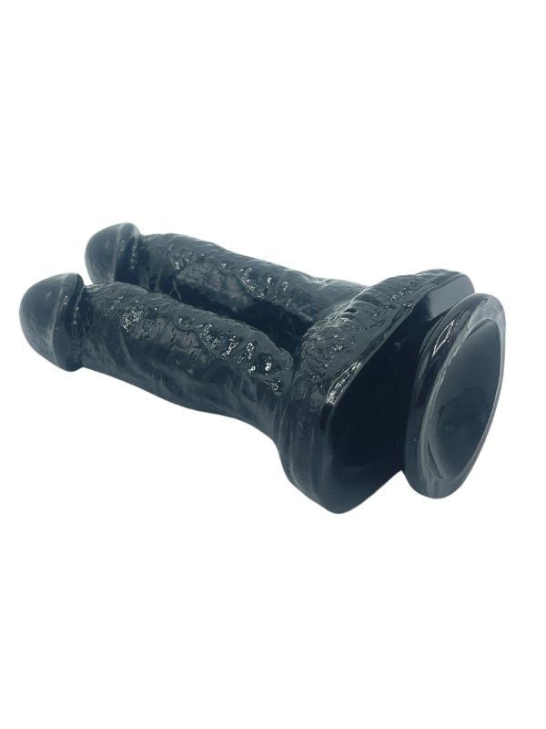 Noxxx 21cm Siyah Çiftli Dildo 5