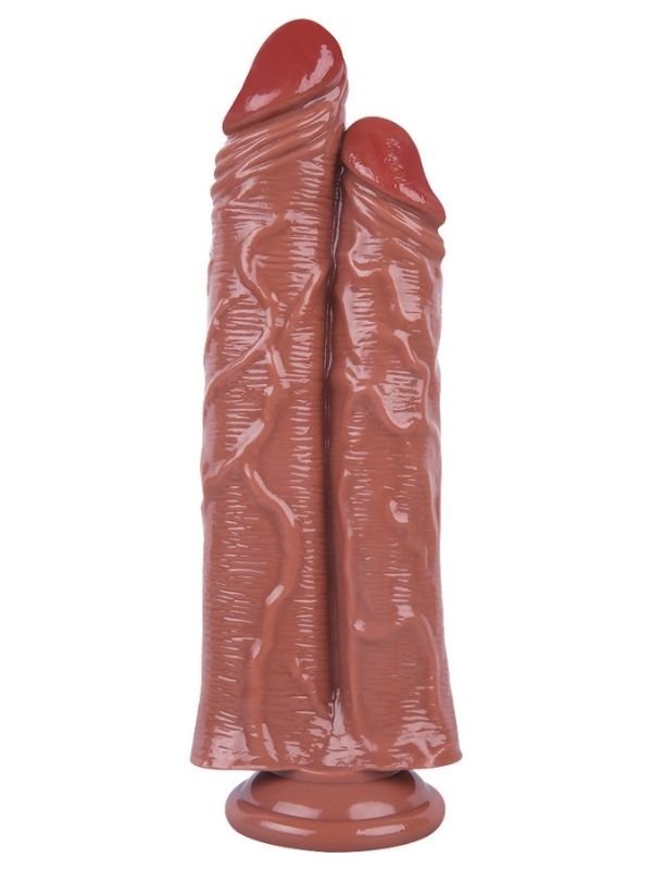 Noxxx 26,5cm Kahverengi Çiftli Dildo 1