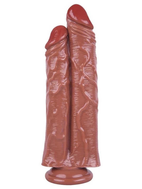 Noxxx 26,5cm Kahverengi Çiftli Dildo 4