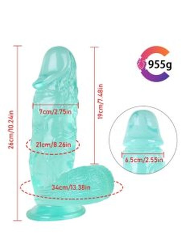 Noxxx 26cm Yeşil Realistik Dildo 5