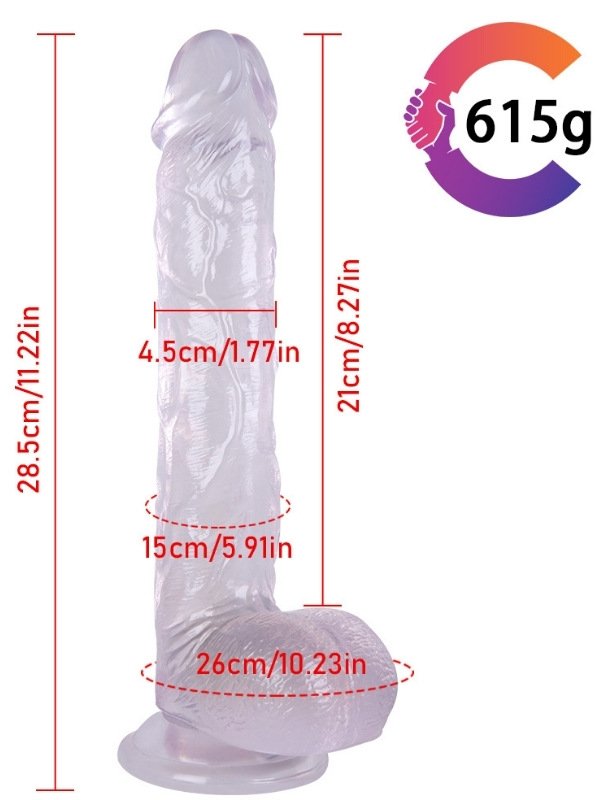Noxxx 28cm Beyaz Realistik Dildo 5