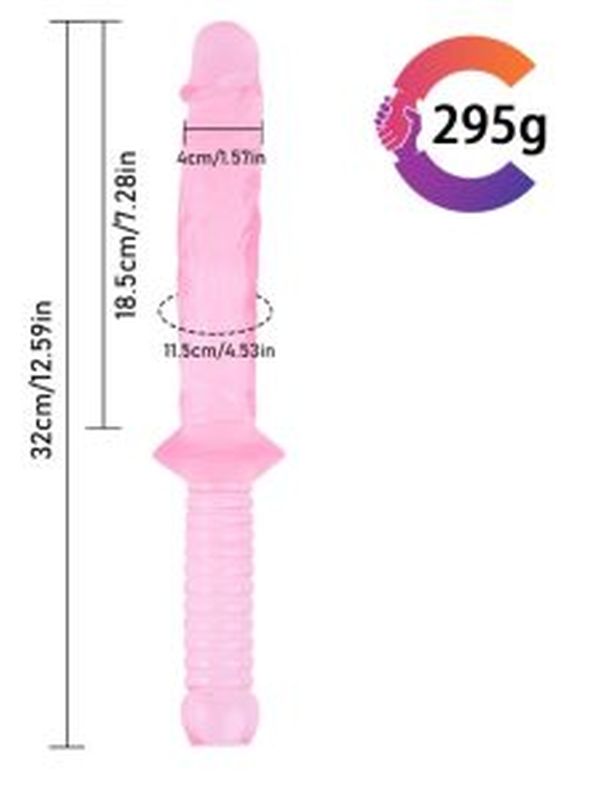 Noxxx 32cm Pembe Realistik Kılıç Dildo 5