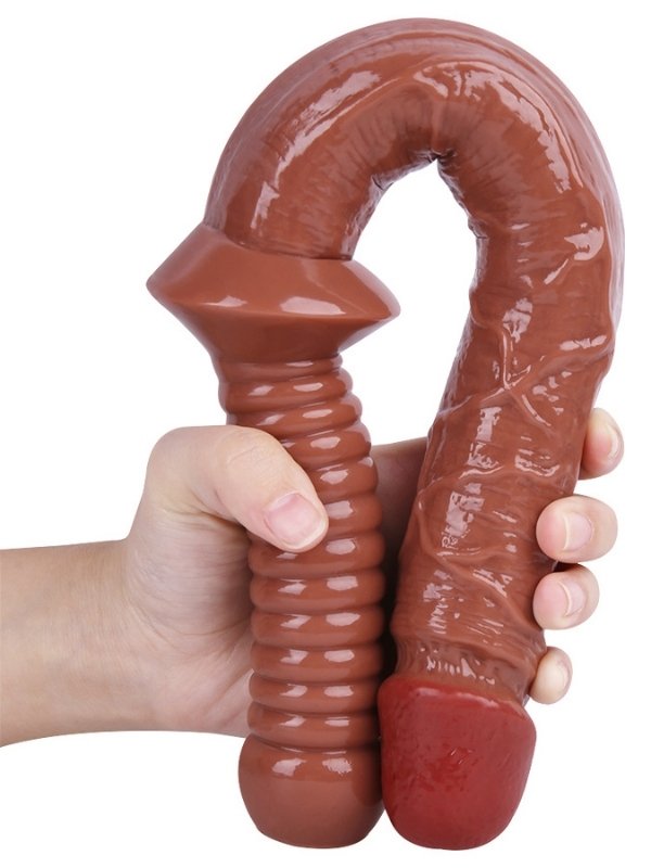 Noxxx 39cm Kahverengi Realistik Kılıç Dildo 4