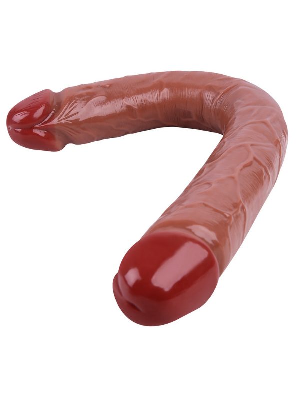 Noxxx 46cm Kahverengi Çift Taraflı Dildo 1