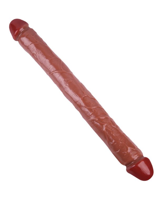 Noxxx 46cm Kahverengi Çift Taraflı Dildo 2