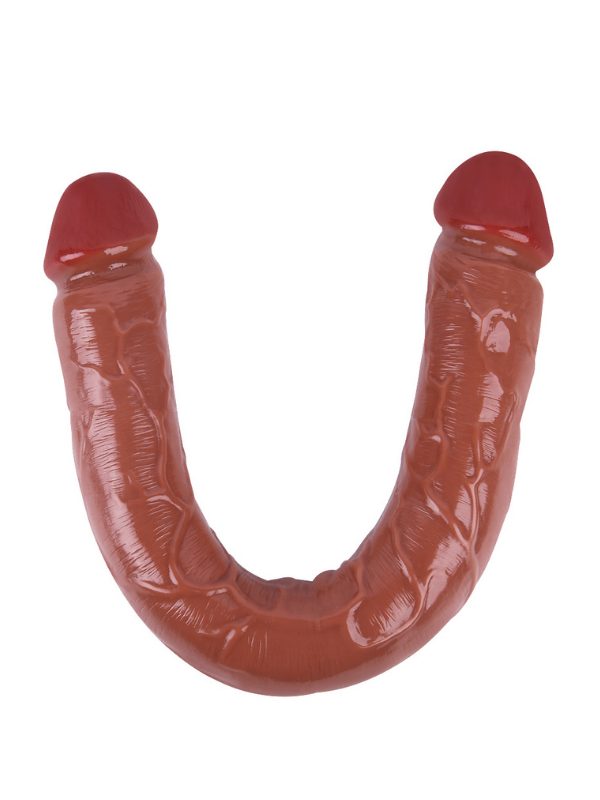Noxxx 46cm Kahverengi Çift Taraflı Dildo 3
