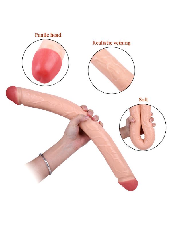 Noxxx 46cm Realistik Çift Taraflı Dildo 5
