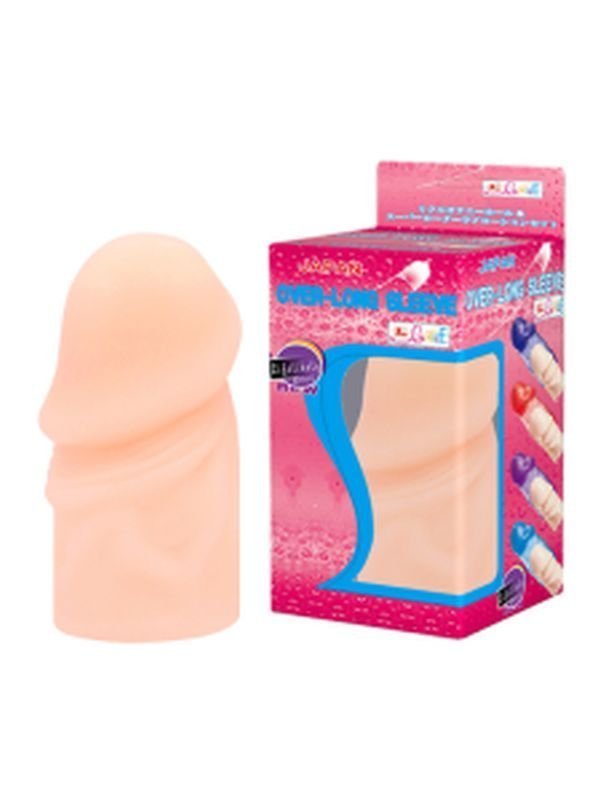 Over - Long Sleeve 3cm Dolgulu Prezervatif Realistik Penis Kılıfı 5