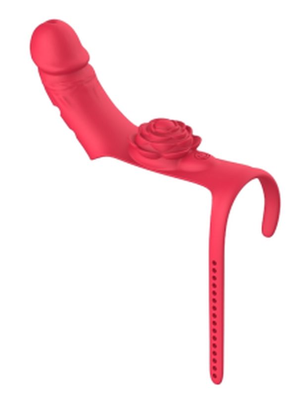 Parmak takılabilir fiziksel dildo + Gül Titreşimli 2'si 1 arada yeni tasarım parmak vibratörü 3
