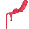 Parmak takılabilir fiziksel dildo + Gül Titreşimli 2'si 1 arada yeni tasarım parmak vibratörü 9