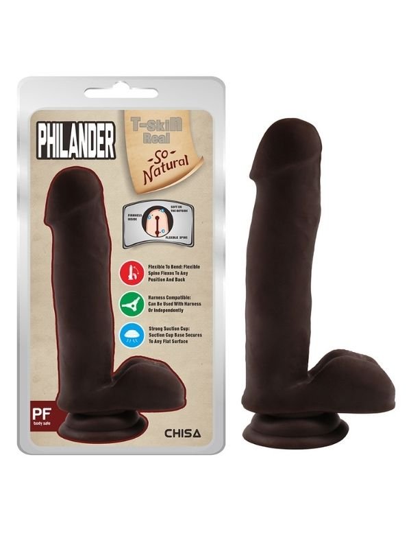 Philander Melez 18cm Kıkırdaklı Gerçekçi Dildo 1