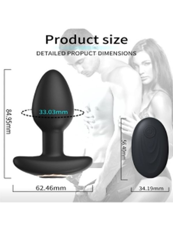 Pretty Love Kablosuz Uzaktan Kumandalı Titreşimli Anal Plug 4