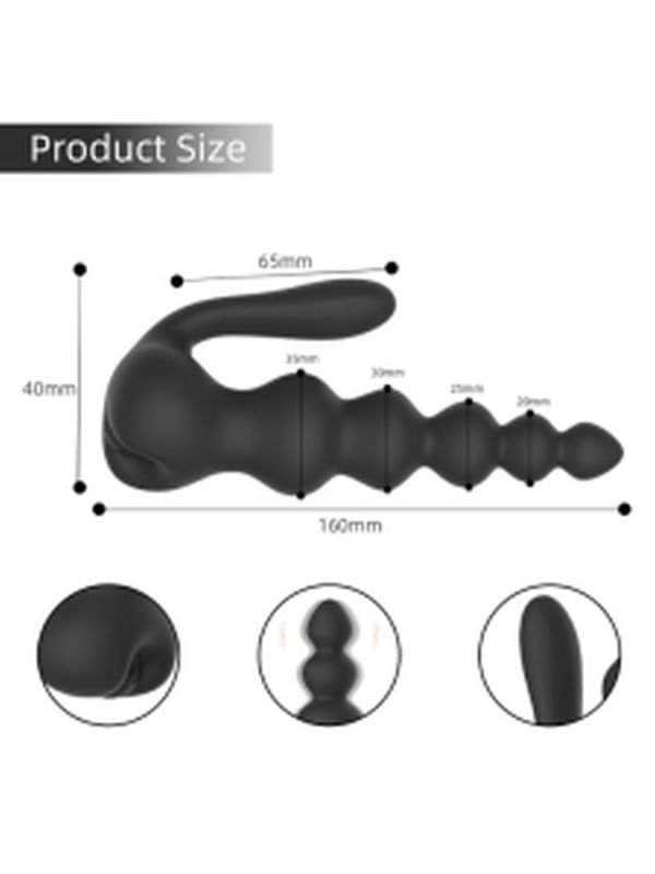 Pretty Love Neue 10 Fonksiyonlu Titreşimli Anal Boncuklu Plug – Kablosuz Kumandalı 3