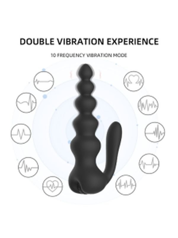 Pretty Love Neue 10 Fonksiyonlu Titreşimli Anal Boncuklu Plug – Kablosuz Kumandalı 4
