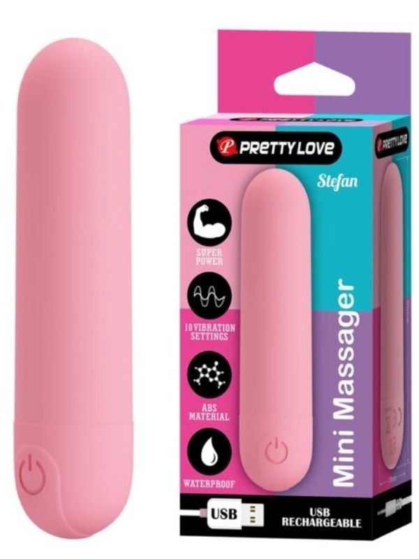 Pretty Love Stefan Mini Massager Bullet Vibratör Pembe 1
